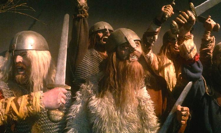 Vikinger som kjemper